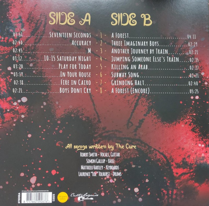 Achterzijde van het album